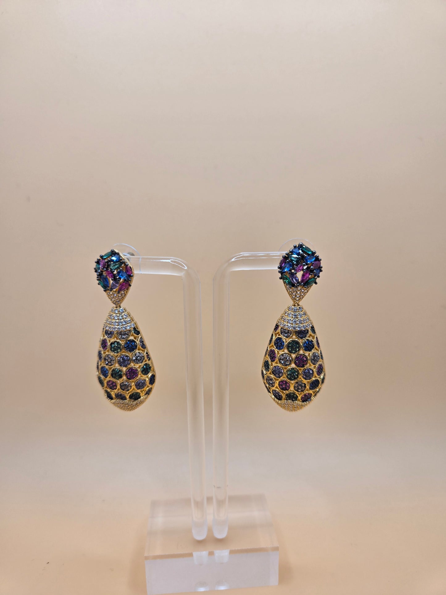 Luxury Multicolor Zirconia Earrings