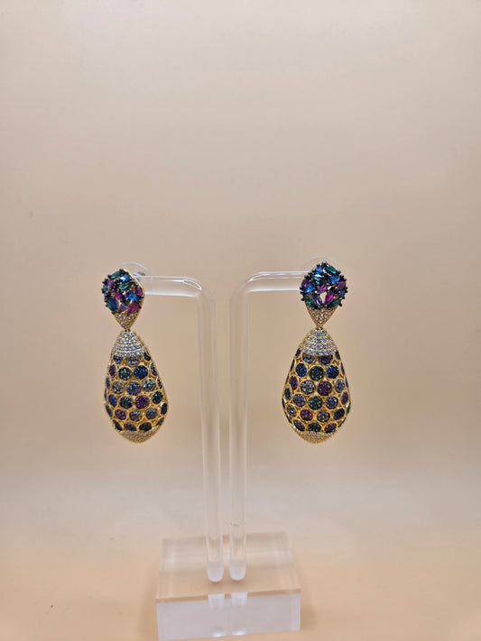 Luxury Multicolor Zirconia Earrings