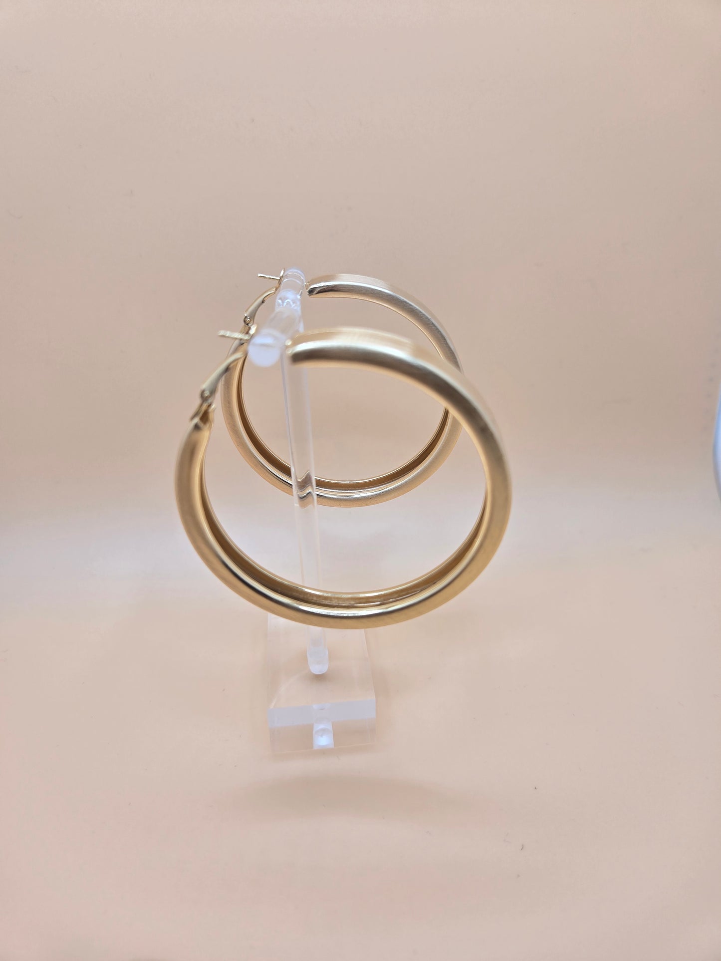 Gold-Plated Hoop Earrings