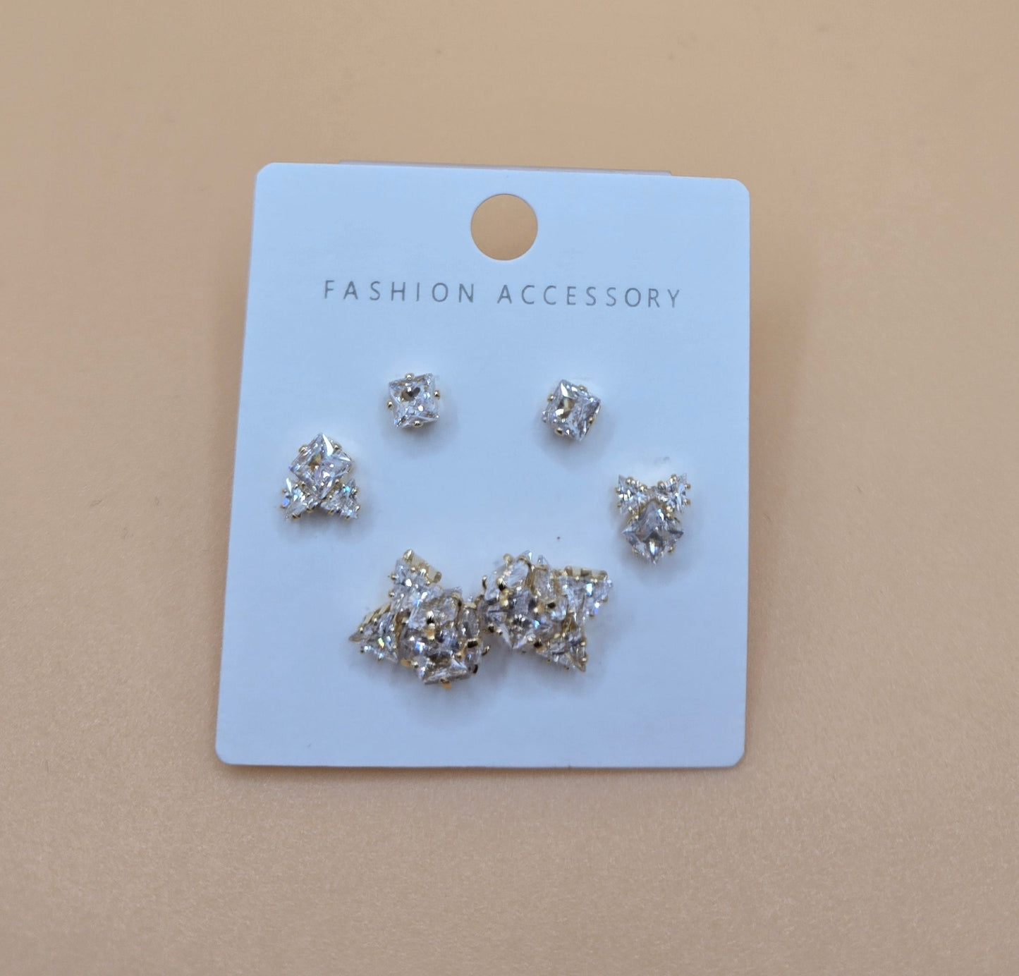 3 set of Stud Earrings
