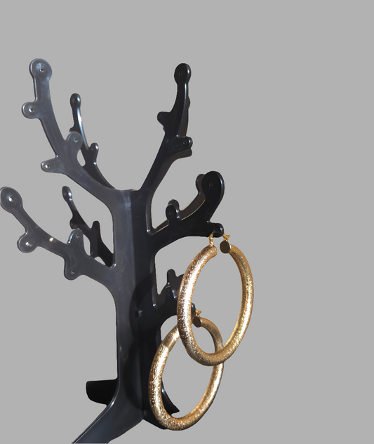 Golden Glow Hoop Earrings