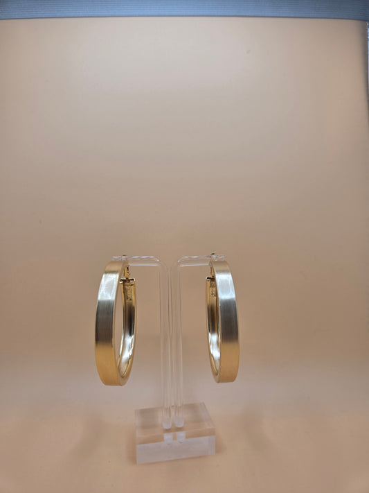 Gold-Plated Hoop Earrings