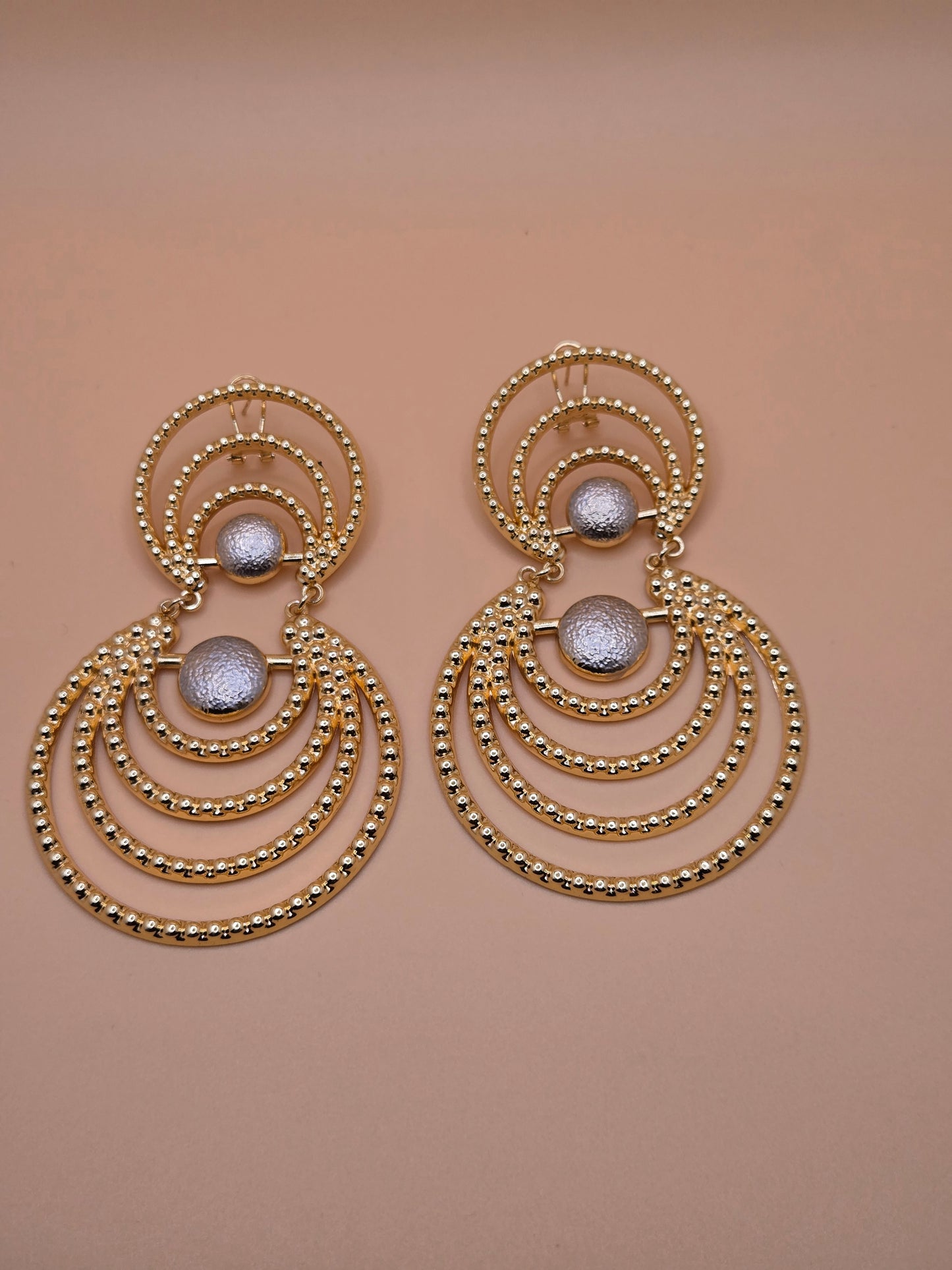 Boho Luxe Gold Hoop Earrings – Bold, Free-Spirited Elegance